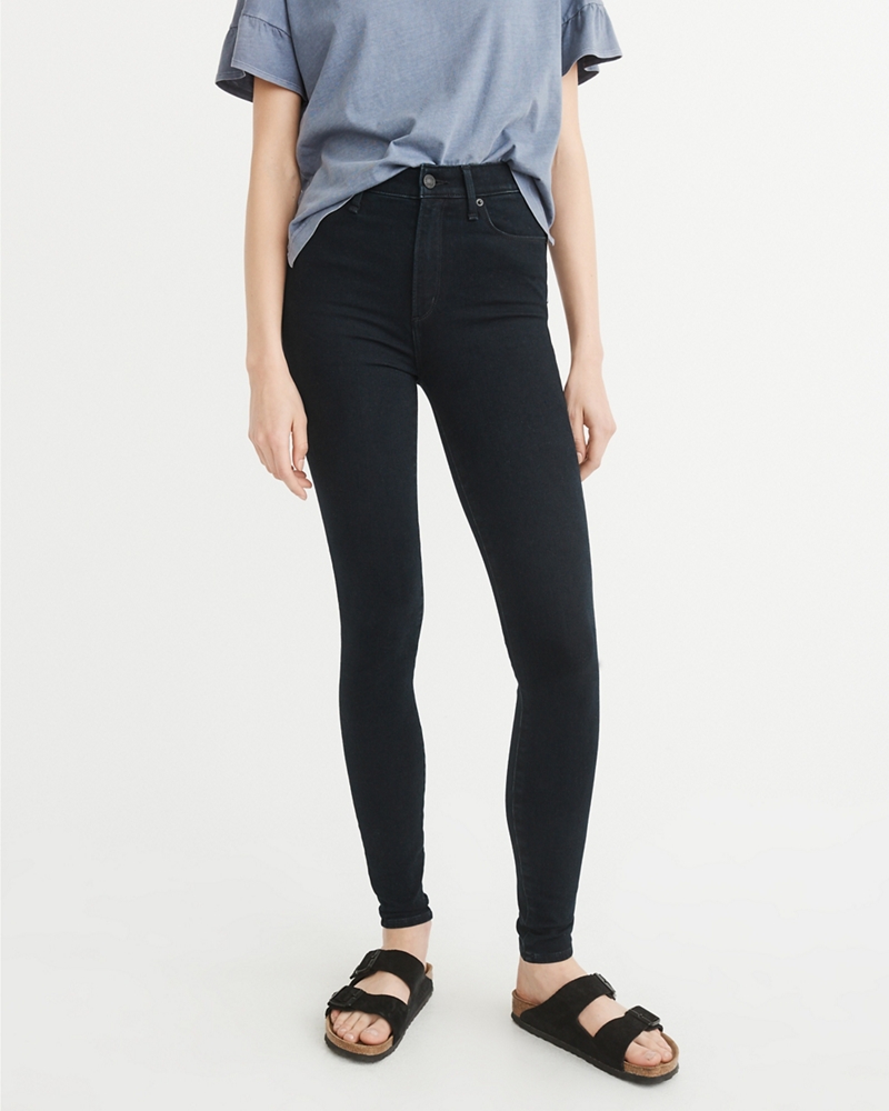 abercrombie high rise super skinny jeans