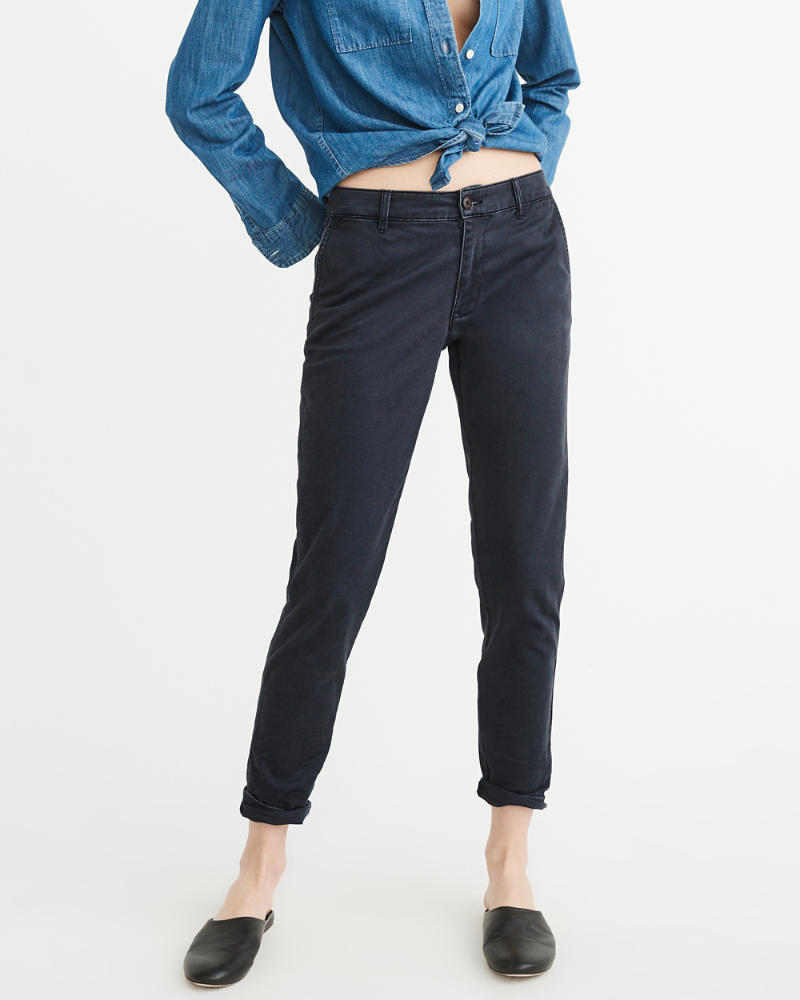 Womens Low-Rise Chino Pants | Womens New Arrivals | Abercrombie.com