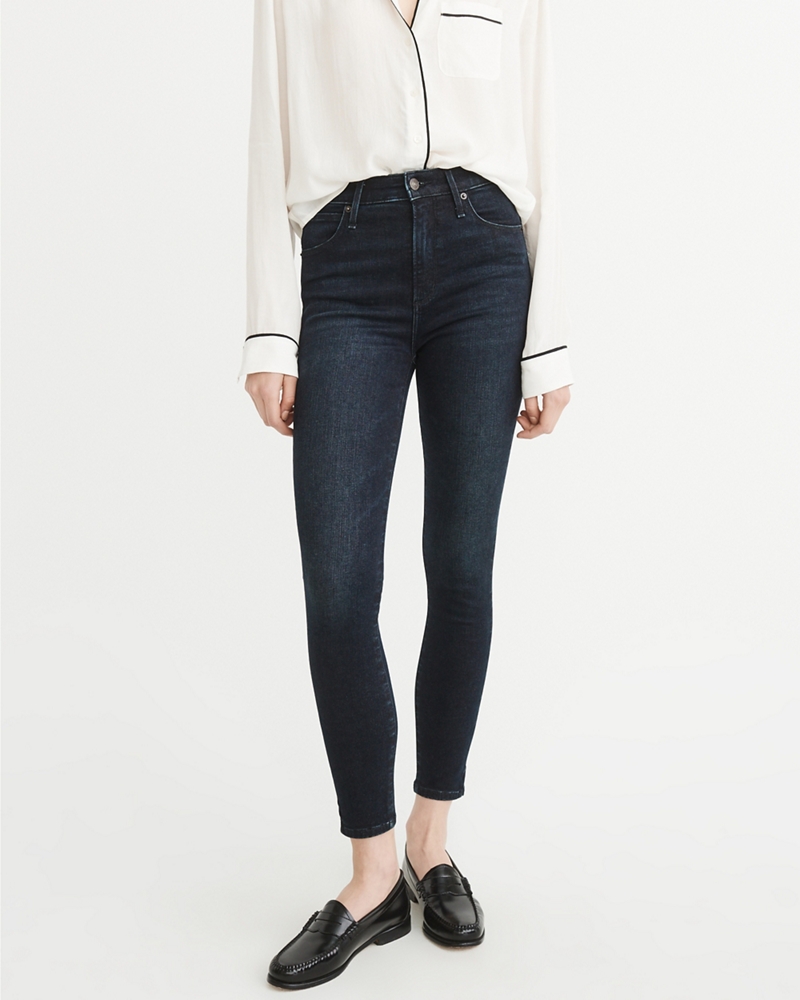 High-Rise Ankle Jeans