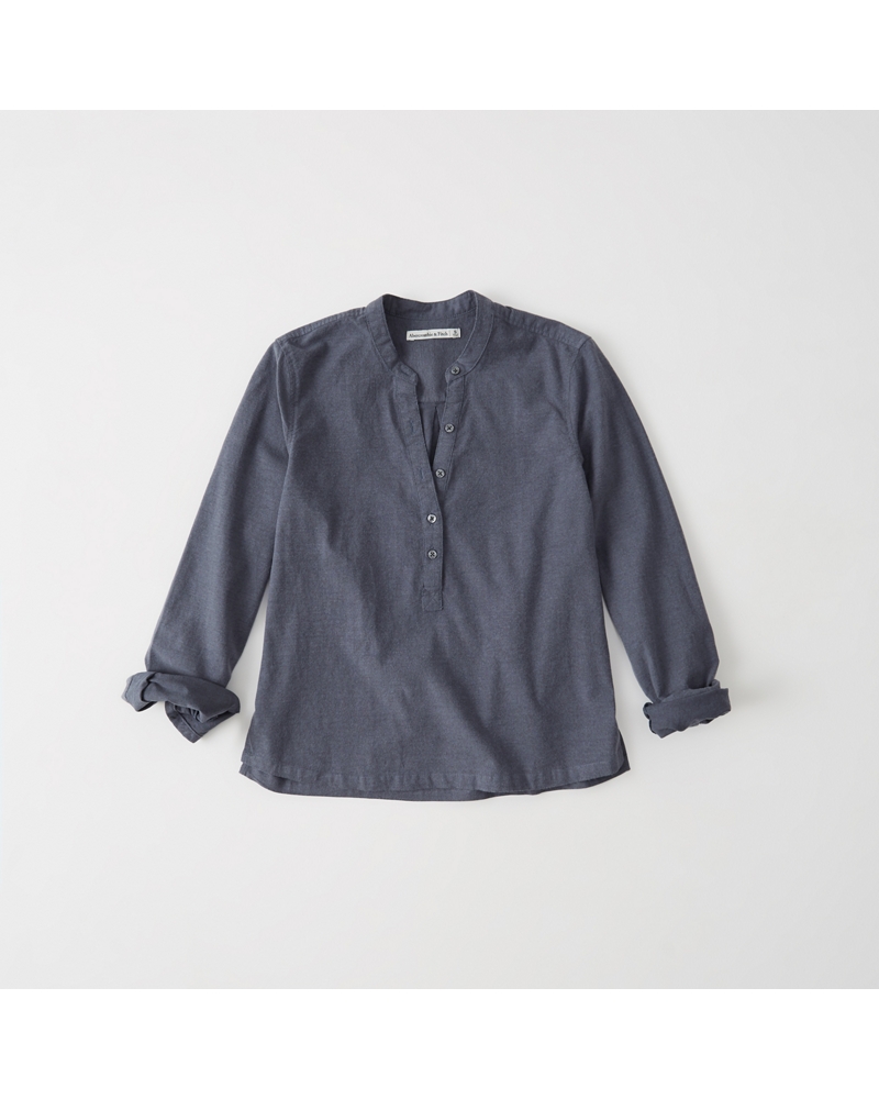 abercrombie popover shirt