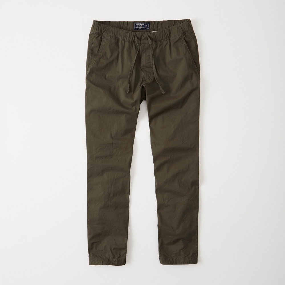 Mens Athletic Slim TieWaist Pants Mens Bottoms