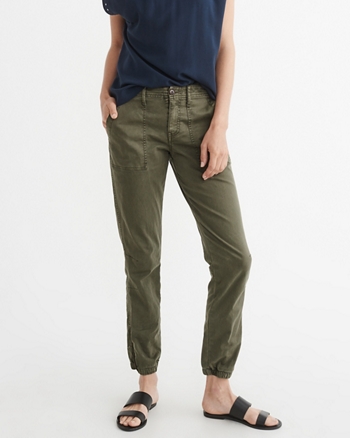 abercrombie womens linen pants