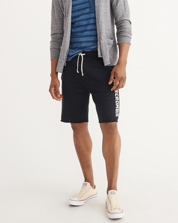 abercrombie and fitch mens fleece shorts