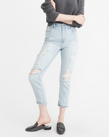 annie high rise girlfriend jeans