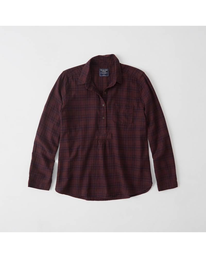 abercrombie popover shirt