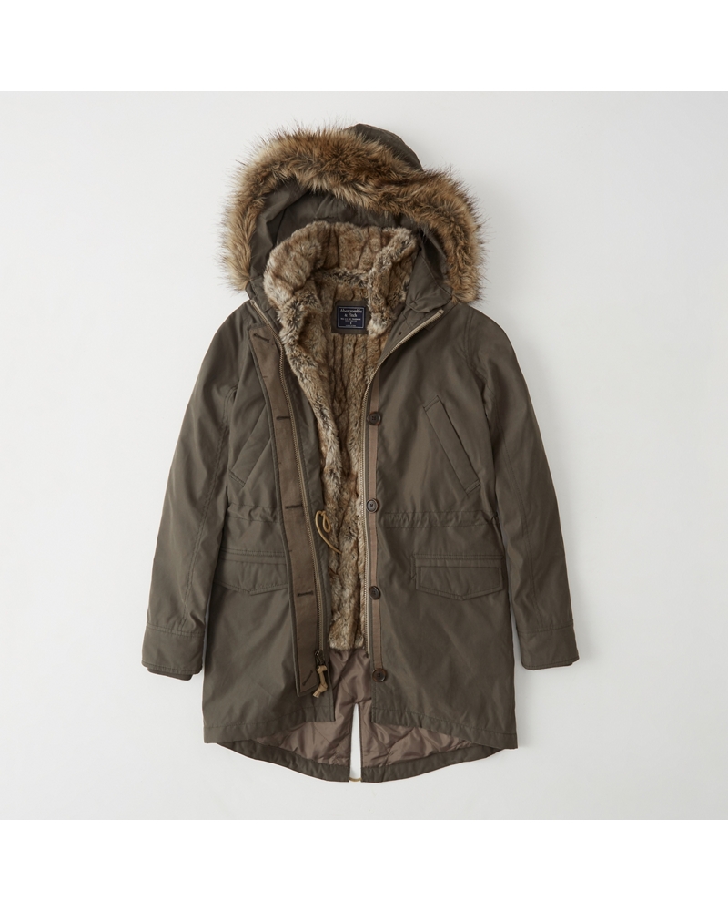 Womens 3-In-1 Faux Shearling Lined Parka | Womens Coats & Jackets ...