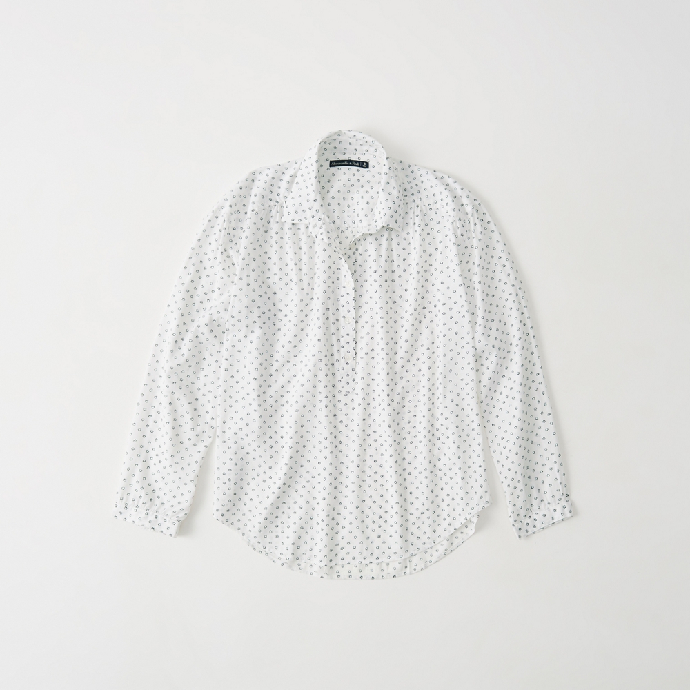 abercrombie popover shirt