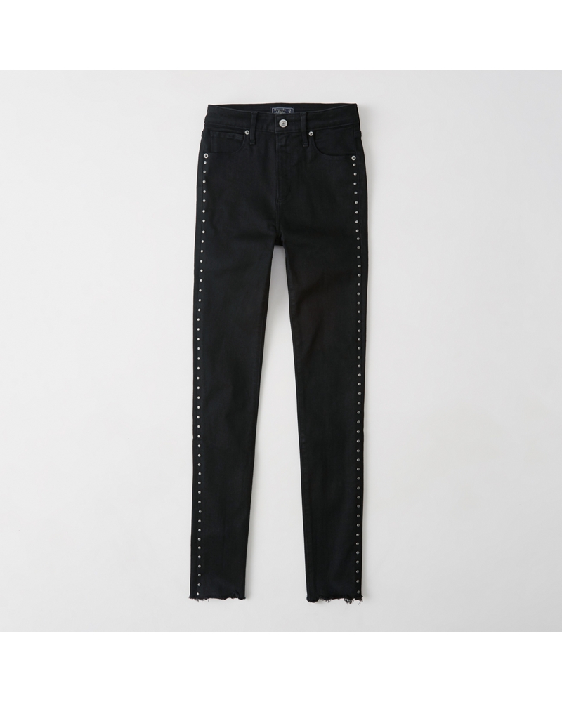 abercrombie high rise super skinny jeans