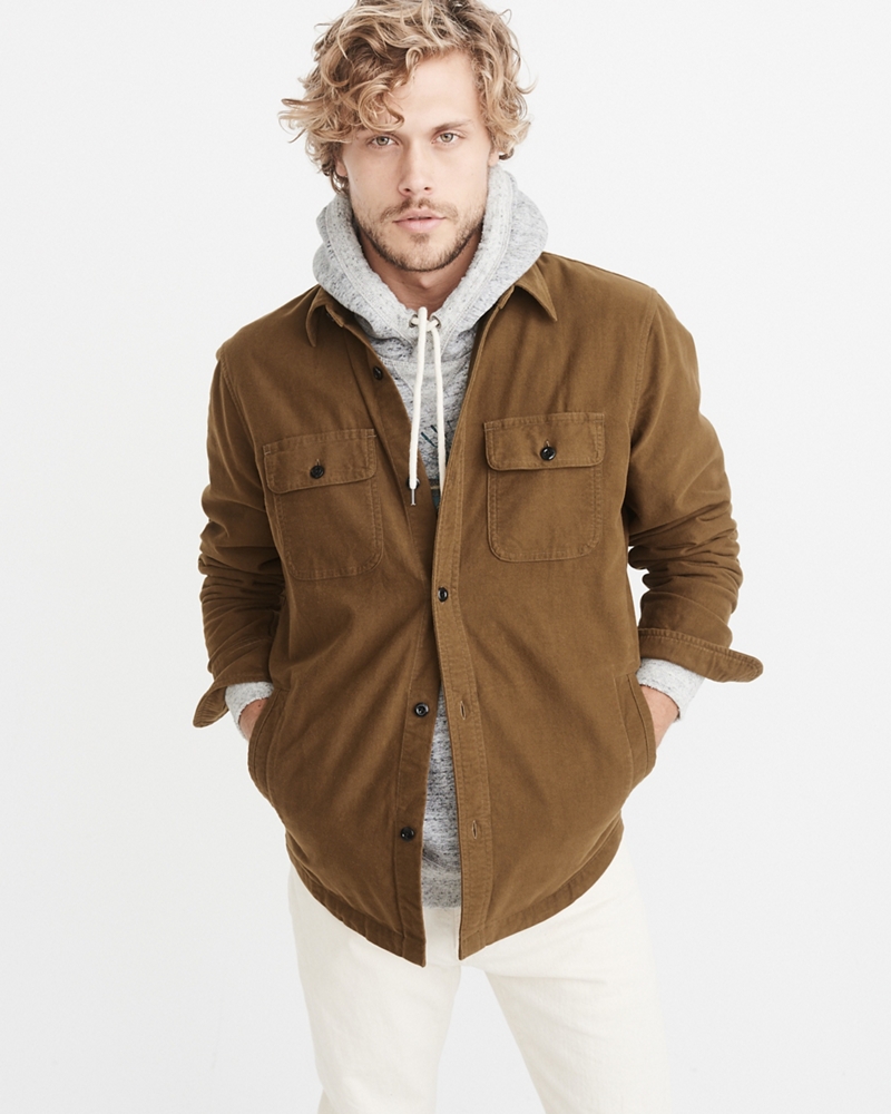 Mens Chamois Shirt Jacket Mens Jackets & Coats