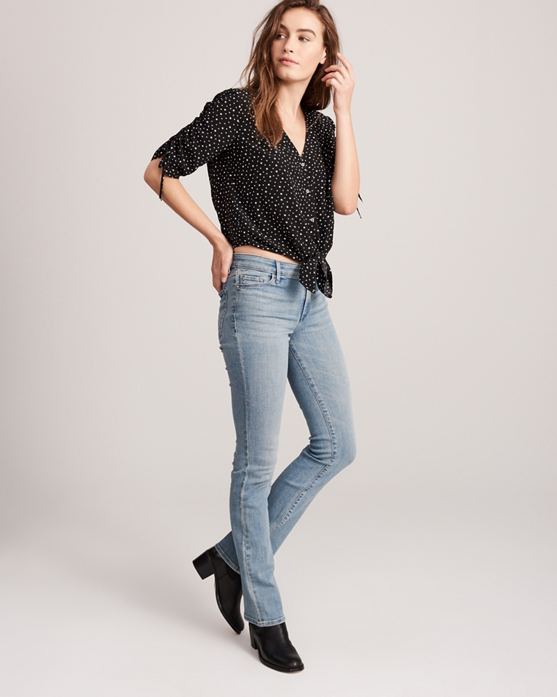 low rise bootcut jeans women