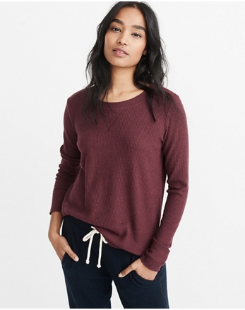 Womens V-Neck & Crew Neck Sweaters | Abercrombie & Fitch