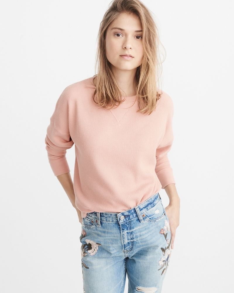 Abercrombie Long Sleeve T Shirt
 Womens Long Sleeve Waffle Tee Womens New Arrivals