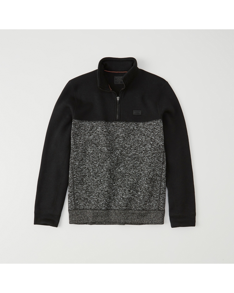 Mens HalfZip Sweater Mens Clearance