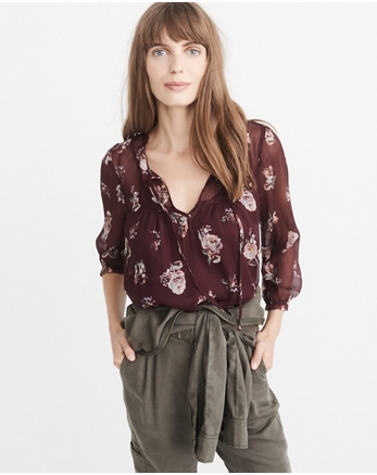 abercrombie womens blouses