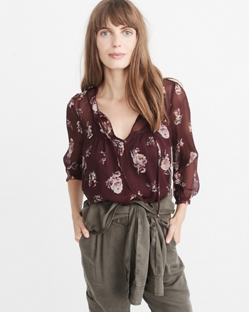 abercrombie womens blouses