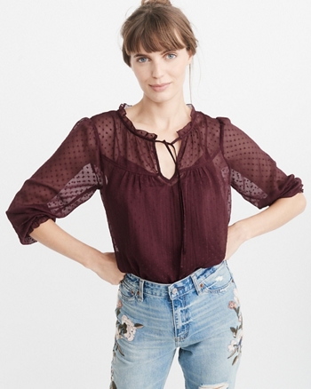 abercrombie womens blouses