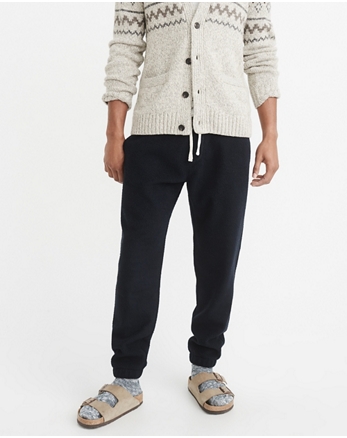 mens sherpa fleece joggers