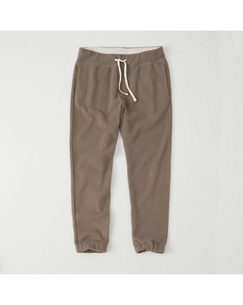 mens sherpa fleece joggers