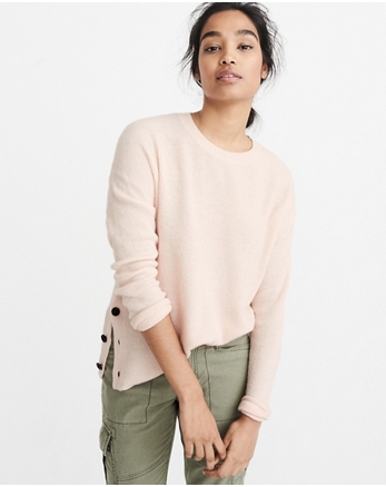 Womens V-Neck & Crew Neck Sweaters | Abercrombie & Fitch