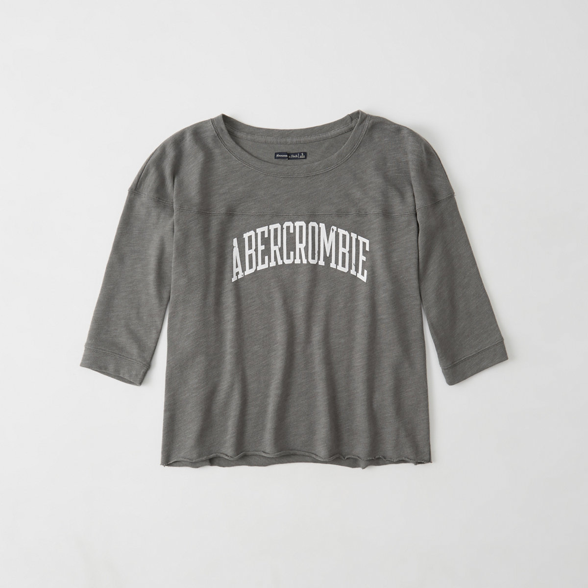 Abercrombie long-sleeved graphic football tee