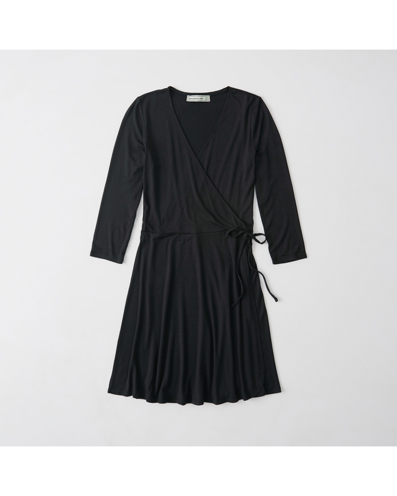 Womens Knit Wrap Dress Womens Clearance
