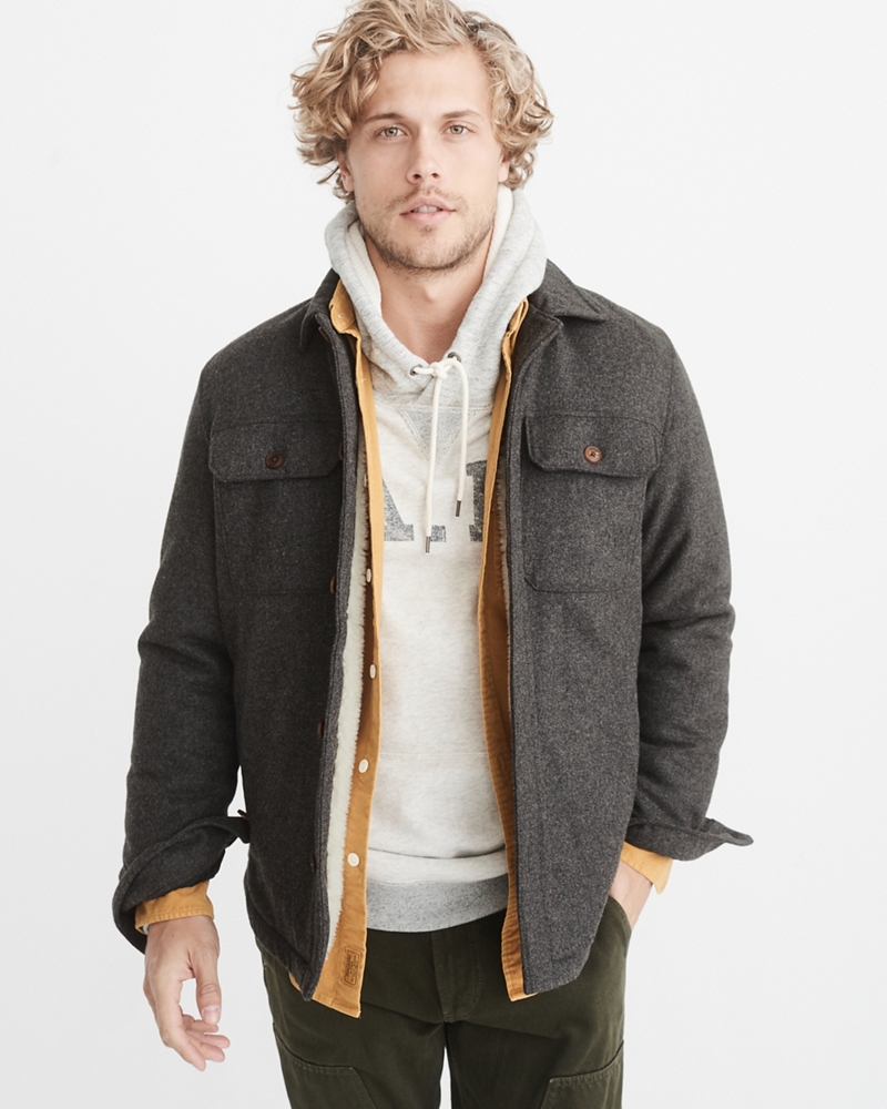 abercrombie sherpa shirt