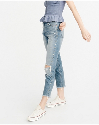 annie high rise girlfriend jeans