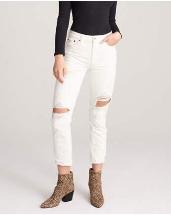 jeans abercrombie womens fitch rise mom anf