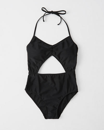 cutout one piece swimsuit abercrombie com details