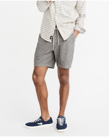 abercrombie and fitch mens fleece shorts