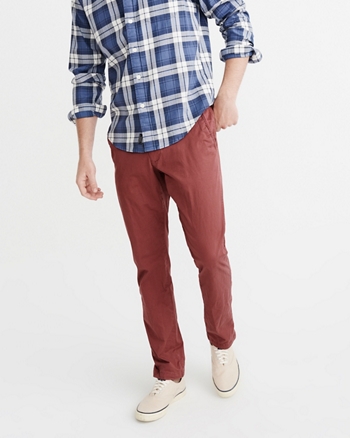 pants chino abercrombie mens slim fitch chinos anf