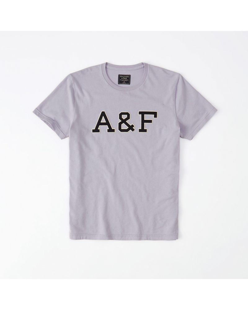 Mens Applique Logo Graphic Tee Mens Tops