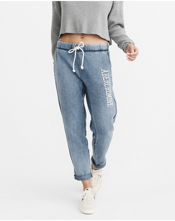 rolled sweatpants