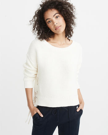 Womens V-Neck & Crew Neck Sweaters | Abercrombie & Fitch