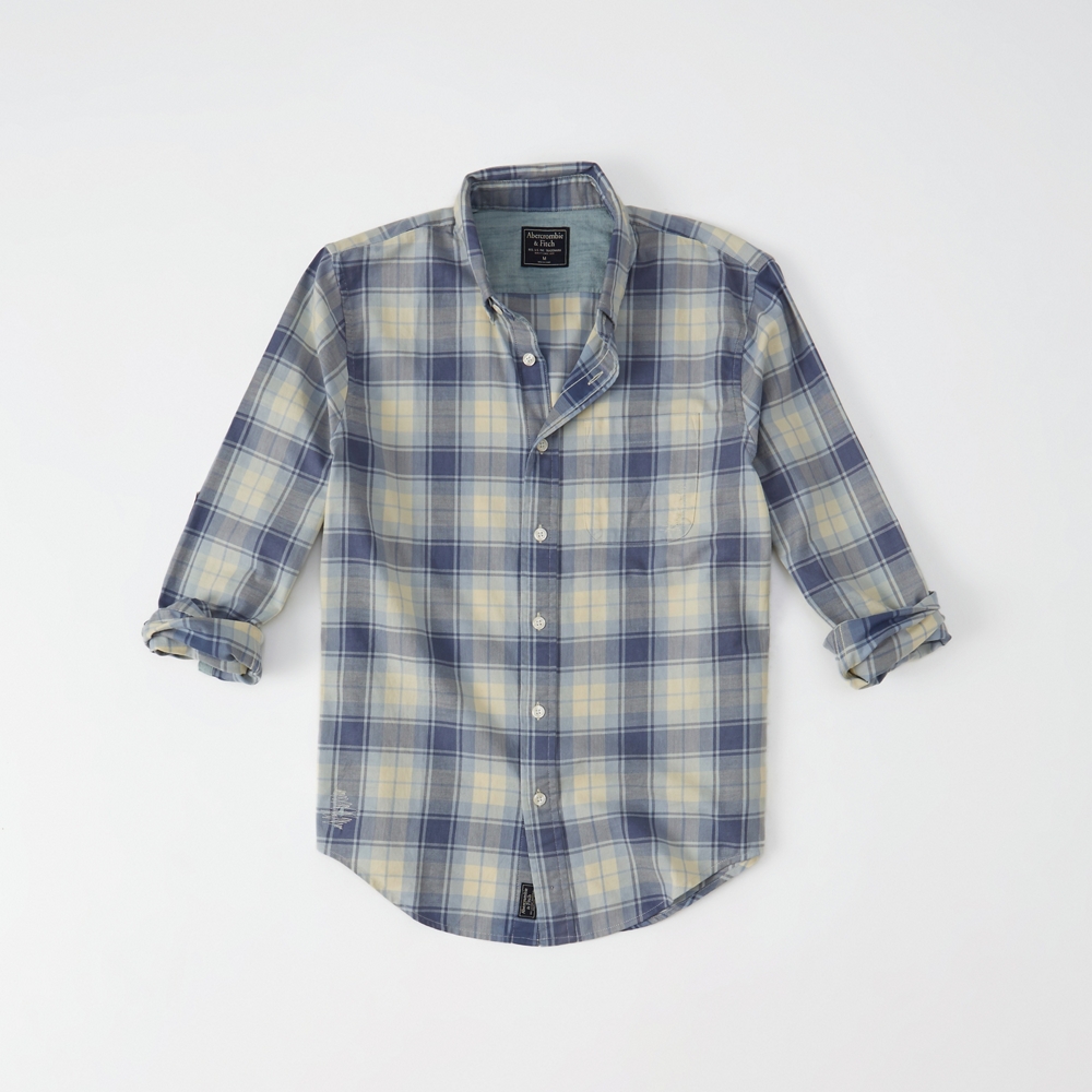 camisa escocesa hombre