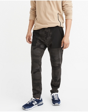mens abercrombie joggers