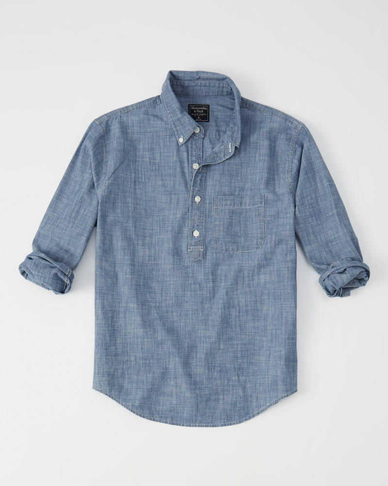Popover Chambray Shirt | Abercrombie.com