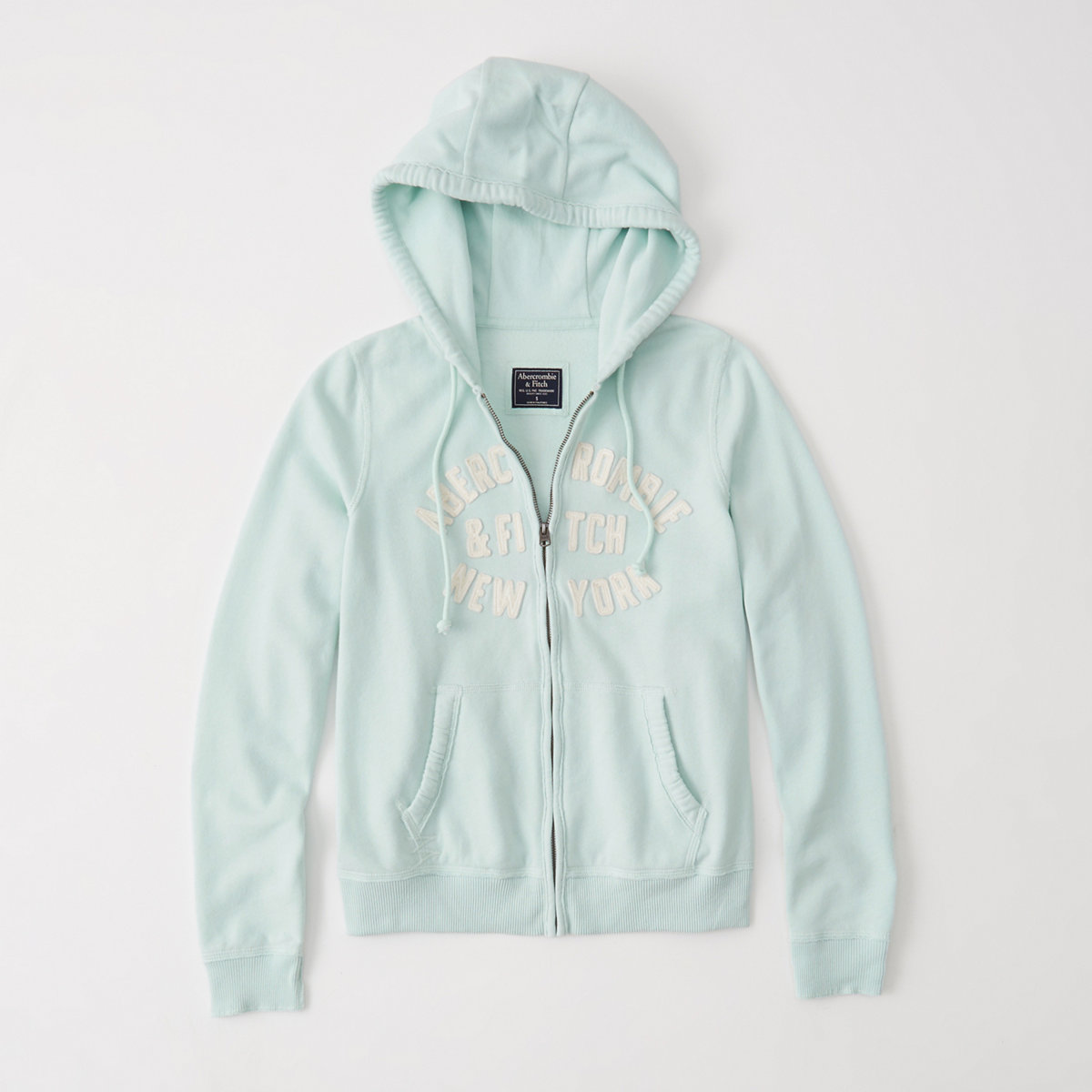 Ambercrombie logo full zip hoodie.
