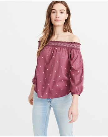 abercrombie womens blouses