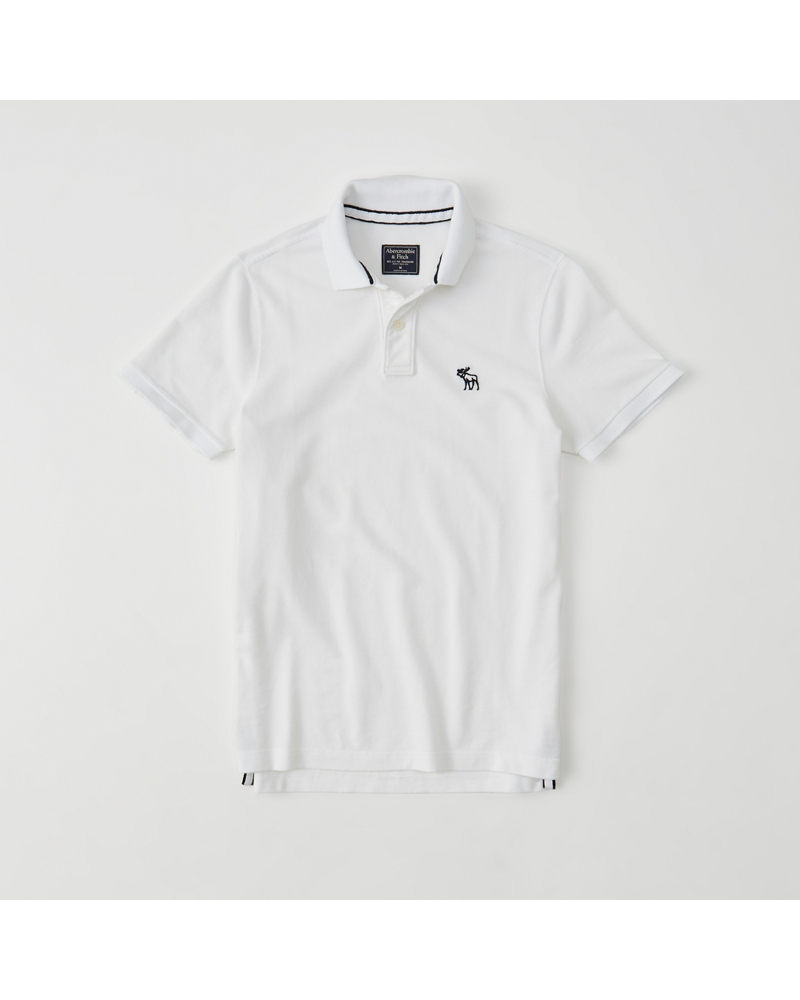 Mens Throwback Icon Polo | Mens Tops | Abercrombie.com