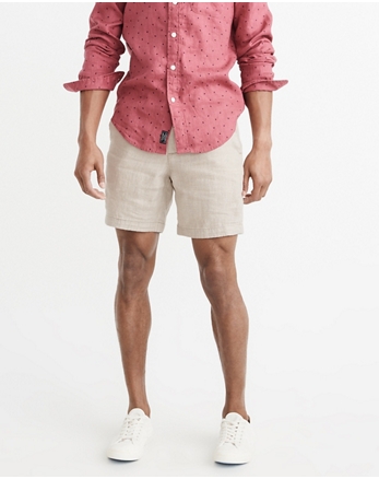 abercrombie and fitch mens fleece shorts