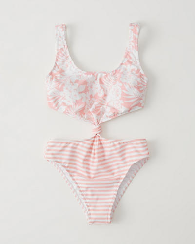 womens knot front one piece swimsuit womens clearance details