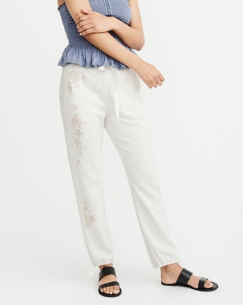 cinched hem sweatpants