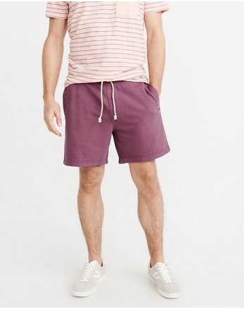 abercrombie and fitch mens fleece shorts