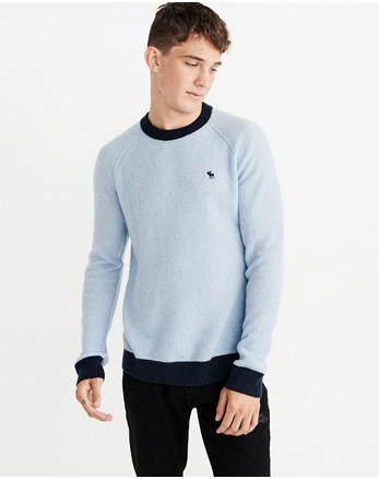 Mens Crewneck & V-Neck Sweaters | Abercrombie & Fitch