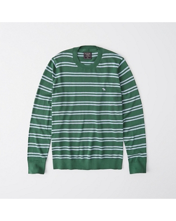 Mens The A&F Icon Crewneck Sweater | Mens Clearance | Abercrombie.com