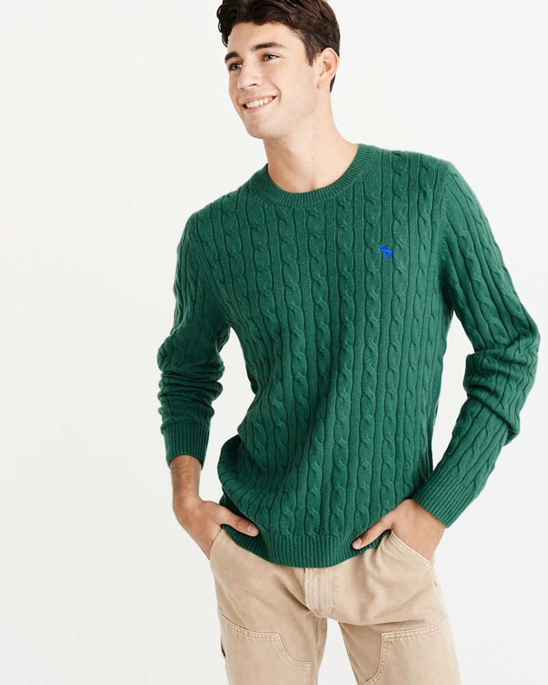 icon cable knit sweater