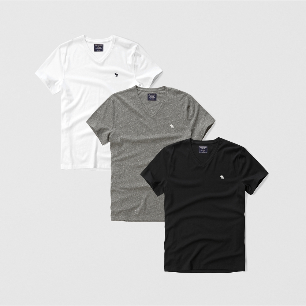 abercrombie t shirt 3 pack