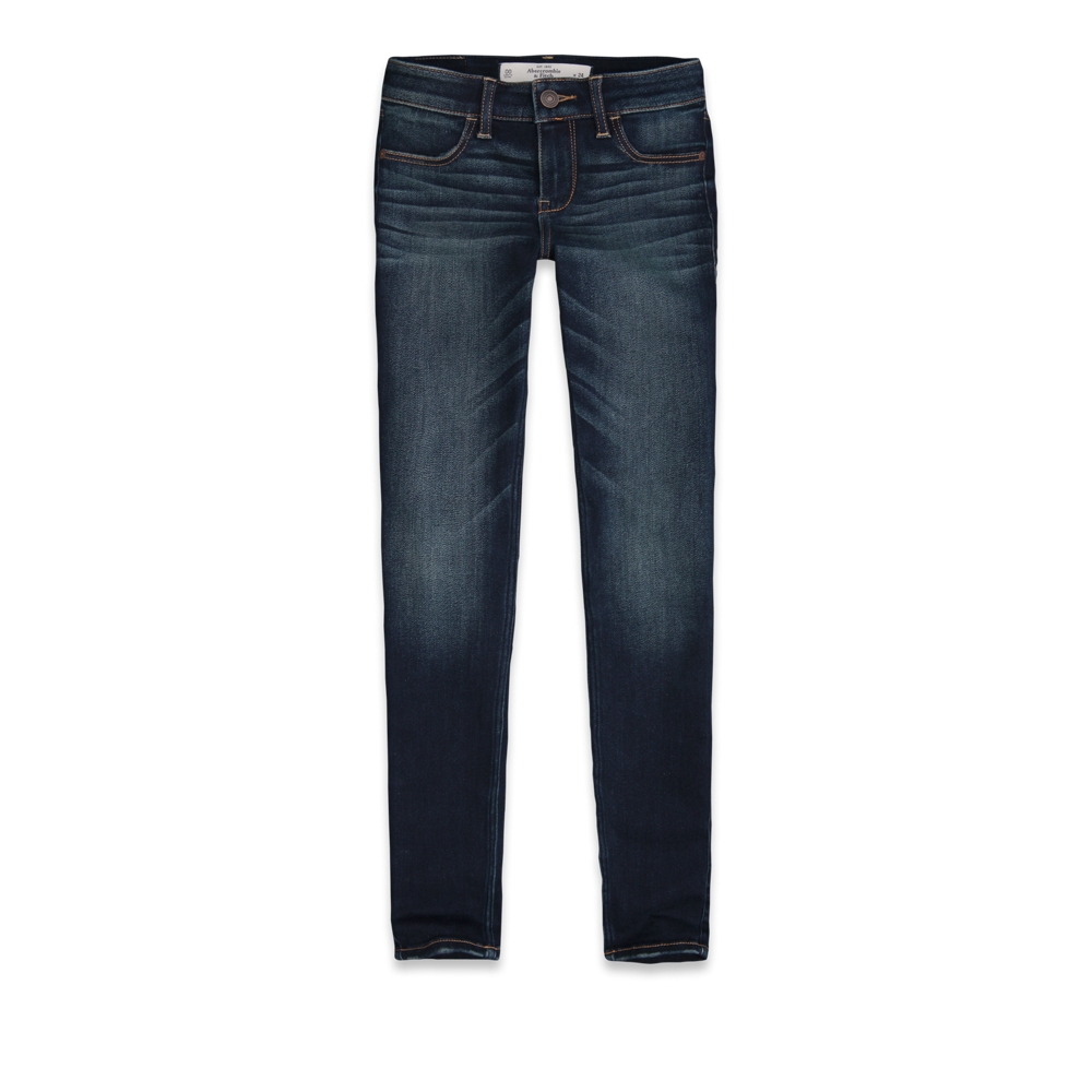 Womens A&F Super Skinny Ankle Jeans
