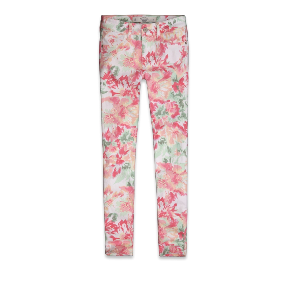 Womens A&F Super Skinny Ankle Jeans